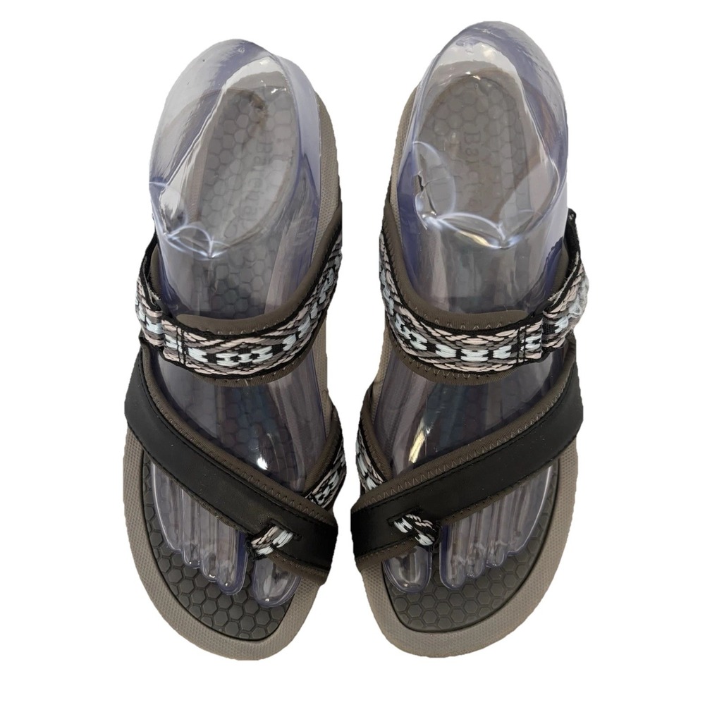 Baretraps Desare Slide Sandals Black Gray 7.5 Slip On Comfort Recover Rebound - Picture 3 of 16